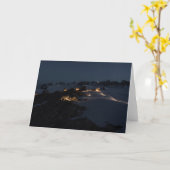 Carte Camp de champ au champ de glace de Juneau de nuit (Fleur jaune)