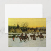 Carte Camp de Sioux à Wounded Knee par John Hauser (Devant / Derrière)