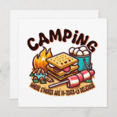 Carte camp de smores (Devant / Derrière)