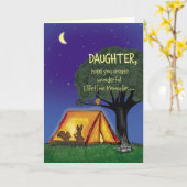 Carte Camp d'été - Fils - Mlle vous - Fille (Fleur jaune)