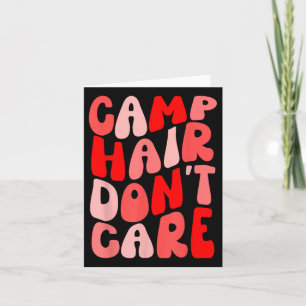 Carte Camp Hair Ne S'Occupe Pas Chemise Camping Été Pour