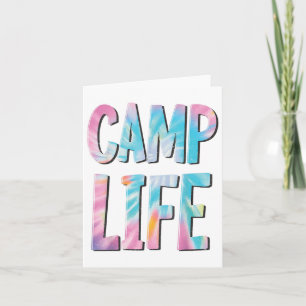 Carte Camp Life Cravate-die Summer Top Pour Filles Camp