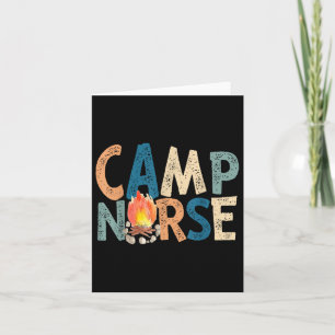 Carte Camp Nurse Retro
