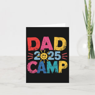 Carte Camp papa 2025 Vacances en famille Été Équipe de c