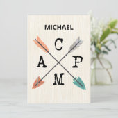 Carte Camp Personnaliser les flèches de nom (Debout devant)