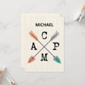 Carte Camp Personnaliser les flèches de nom (Devant/Arrière en situation)