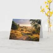 Carte Campagne anglaise du soleil | d'aube (Fleur jaune)