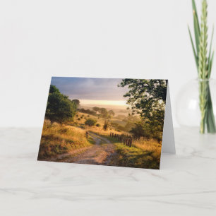 Carte Campagne anglaise du soleil d'aube