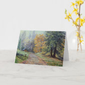 Carte "Campagne d'automne" (Fleur jaune)