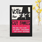 Carte Campagne de Guy Fawkes (Fleur jaune)