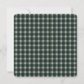 Carte Campbell habillé Tartan moderne Happy Pawlidays Ch (Dos)