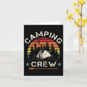 Carte Camper rétro de l'équipage de camping (Fleur jaune)