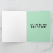 CARTE CAMPER TRAILER FUNNY BANTHDAE GREETING CARD (Intérieur)