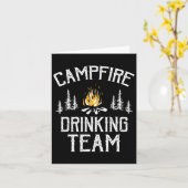 Carte Campfire Dragon Team Camping Lovers Camper (Fleur jaune)