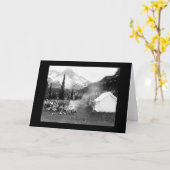 Carte Camping à Indian Henry, Mont Rainier, WA 1922 (Fleur jaune)