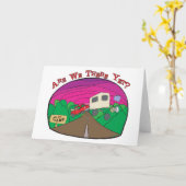 Carte Camping amusant (Fleur jaune)