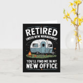 Carte Camping Camper Retraité Funny Camping Camping Camp (Fleur jaune)
