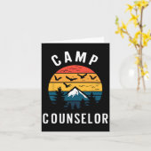 Carte Camping Camping Camping Camper Camper (Fleur jaune)