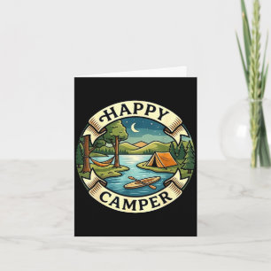 Carte Camping-car heureux cherche aventure camping feu d