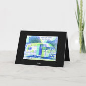 Carte Camping-car vintage Joyuse Fête des Pères (Dos)