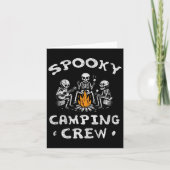 Carte Camping Crew Halloween Camping Skeleton Camping (Devant)
