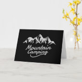 Carte Camping de montagne (Fleur jaune)
