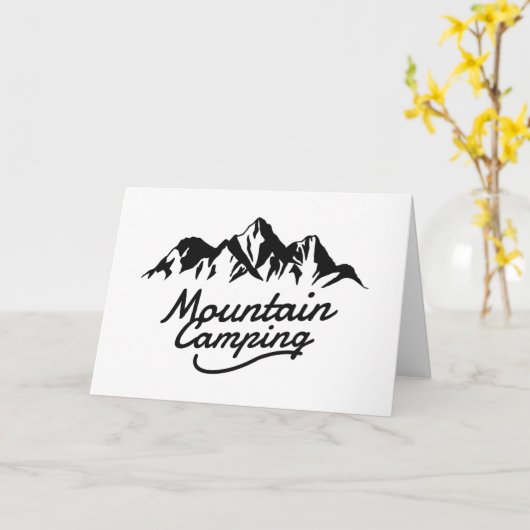Carte Camping de montagne (Fleur jaune)