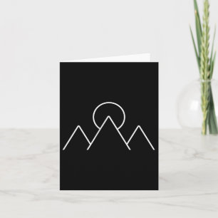 Carte Camping de montagne Minimalsimus Gif géométrique