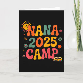 Carte Camping des petits-enfants de Nana 2025 Vacances f