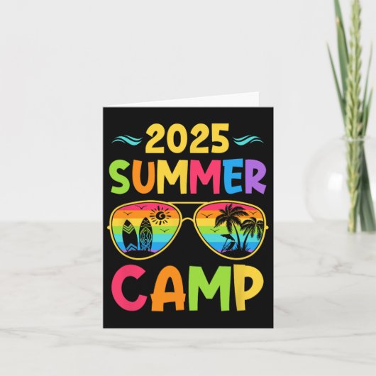 Carte Camping d'été 2025 Vacances d'été 2025 Fam corresp (Devant)