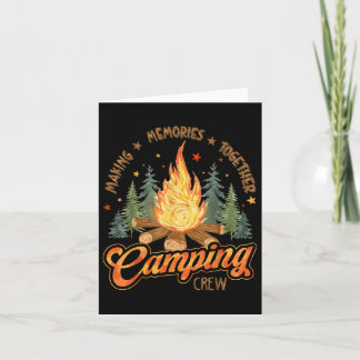 Carte Camping Équipage Famille Amis Filles Enfants Enfan