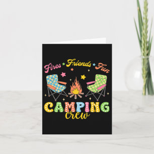Carte Camping Équipe Famille Amis Filles Enfants Vibe d'