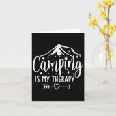 Carte Camping Est Ma Thérapie Amusante Camping (Fleur jaune)
