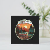 Carte Camping heureux (Debout devant)