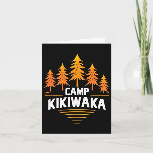 Carte Camping Kikiwaka Camp d'été Forêt Randonnée extéri (Devant)