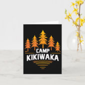 Carte Camping Kikiwaka Camp d'été Forêt Randonnée extéri (Fleur jaune)