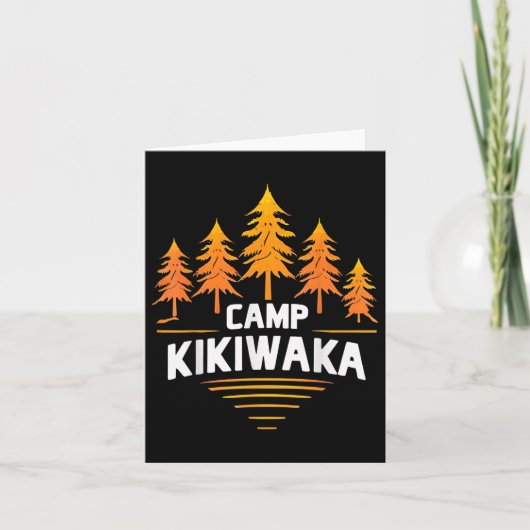 Carte Camping Kikiwaka Camp d'été Forêt Randonnée extéri (Devant)