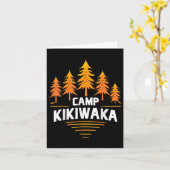 Carte Camping Kikiwaka Camp d'été Forêt Randonnée extéri (Fleur jaune)