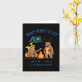 Carte Camping Maman's Happy Place (Fleur jaune)