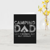 Carte Camping Papa Fête des Pères  (Fleur jaune)