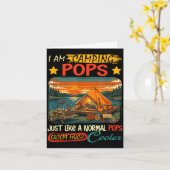 Carte Camping pops définition beaucoup plus cool fête de (Fleur jaune)