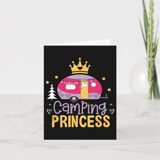 Carte Camping Princess Camper Extérieur Aventurier Explo (Devant)