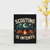 Carte Camping Scouting Est Intérieur Scout Camper (Fleur jaune)