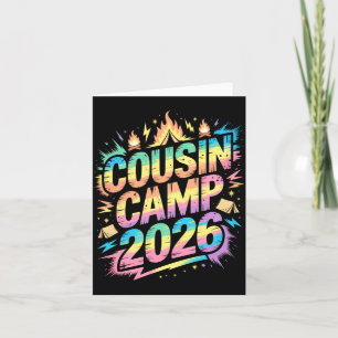 Carte Camping Tante Équipage de Vacances 2026 des Cousin