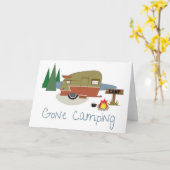 Carte Camping terminé (Fleur jaune)