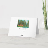 Carte Camping Thème Joyeux Anniversaire pour lui (Dos)