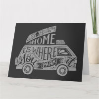 Camping Van Life Fun Inspirational Quote Card