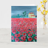 Carte Campo de Amapolas Peinture d'Alfred Fox (Fleur jaune)