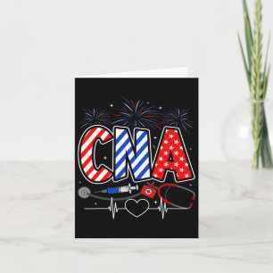 Carte Can 4 juillet Drapeau Américain Patriotique Usa St