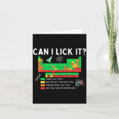 Carte Can I Lick It Periodic Table Chart Science Teacher (Devant)